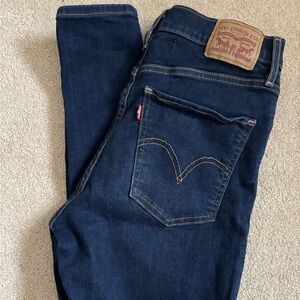 Levi's Dark Blue High Rise Women's Jeans